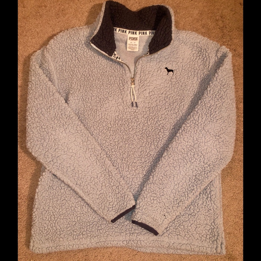 VS Pink Sherpa Pullover